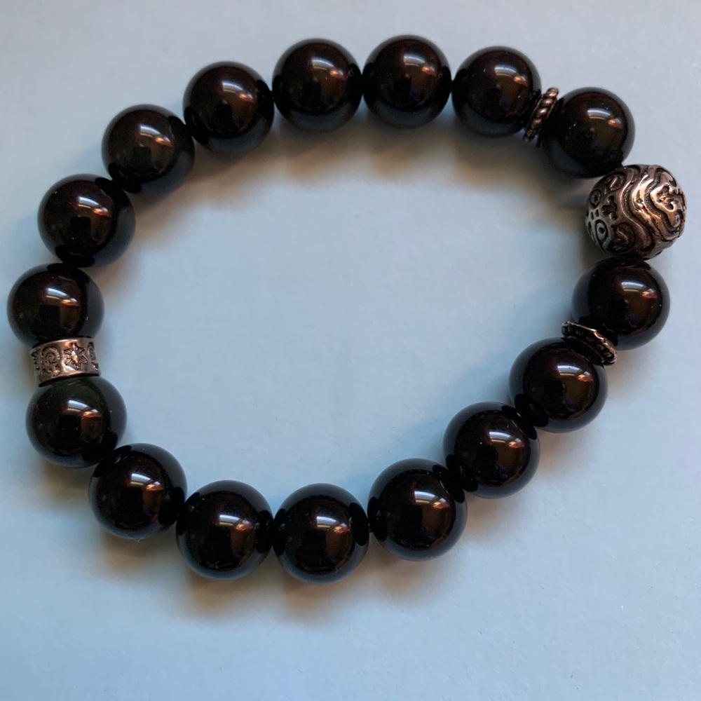 3/$50 Genuine Obsidian Bracelet